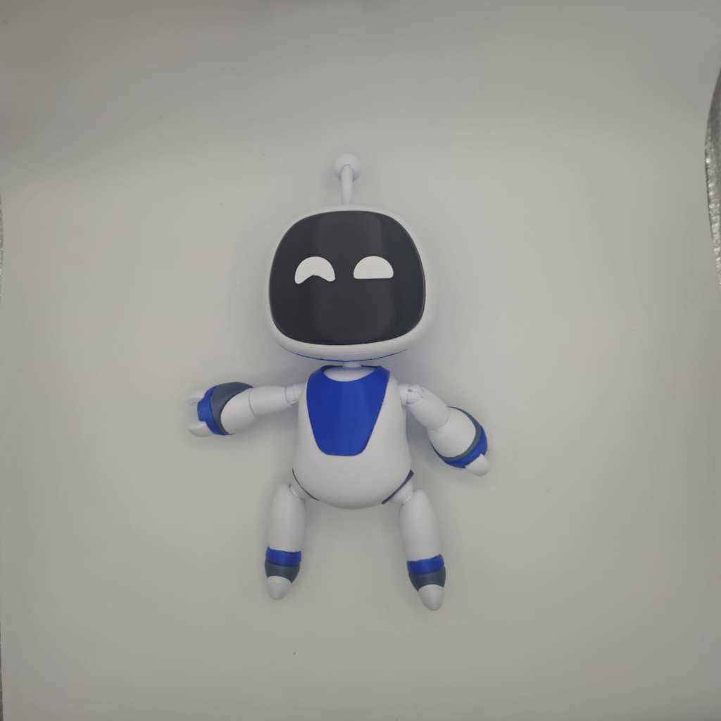 Boneco Robô 3D Articulado com 4 Rostos Expressões Diferentes - com ou sem suporte — imagem 2 de 2