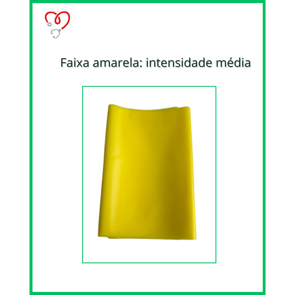 Kit de Faixa Elástica theraband - AAZ Saúde com 3 Intensidades