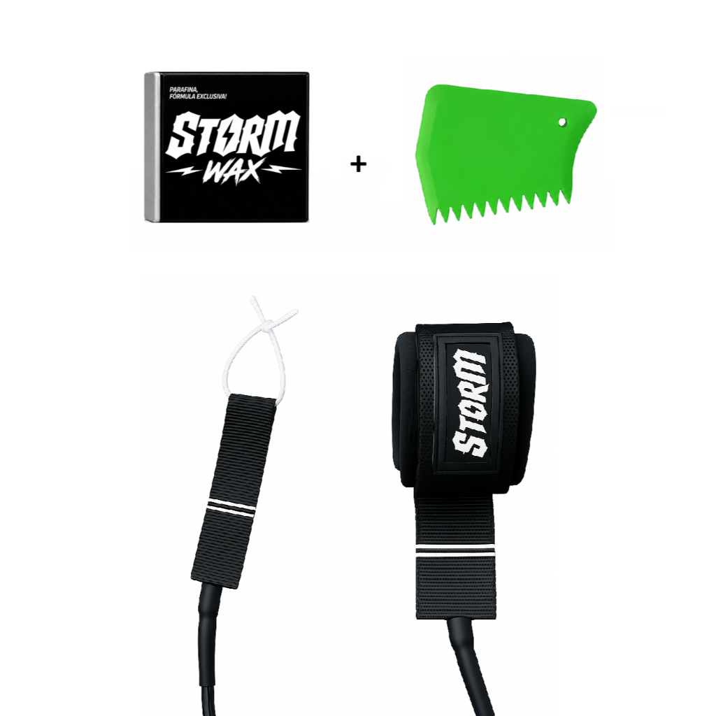 Leash Strep Cordinha Prancha Surf 6'x5mm Competir 2 Giradores