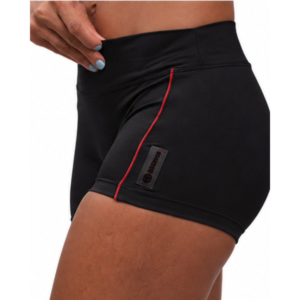 Short Feminino Academia Performance Poliamida com Elastano Cintura Alta Zero Transparência Treino Crossfit Fitness