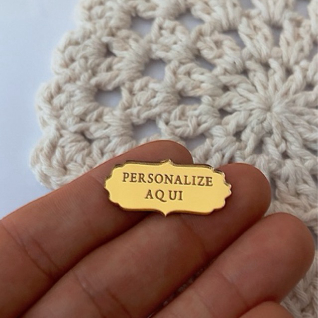 30 ou 50 Etiqueta Moldurinha Personalizada/acrílico
