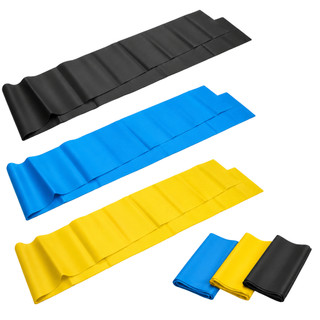 Kit Faixa Elástica Thera Band 3 Unidades Fisioterapia Pilates Alongamento Ginástica Resistente
