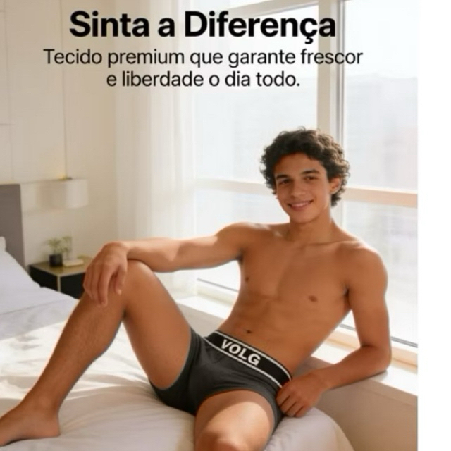 kit com 5 Cueca Boxer juvenil de 11 a 18 anos microfibra Lisa e Estampada