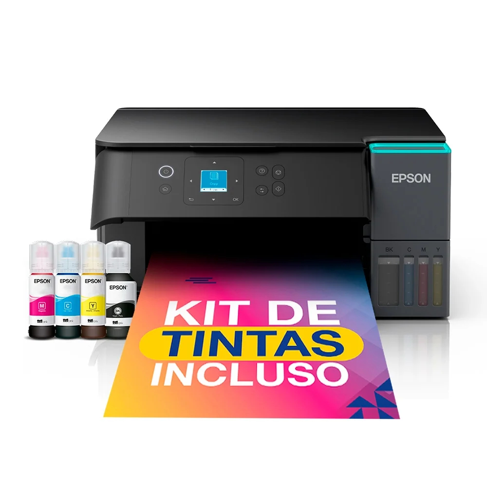 Impressora Multifuncional Epson EcoTank L4360 Wi-Fi Duplex Automático Tanque de Tinta Frente e Verso Bivolt