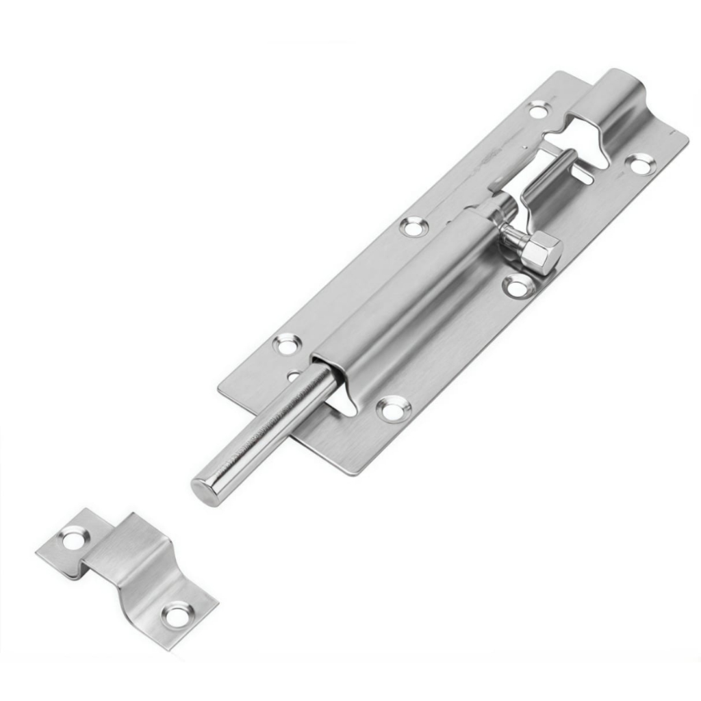 Trinco 4 Polegadas Ferrolho Fecho Cromado Para Porta Portão Janela 10 Cm — imagem 2 de 2