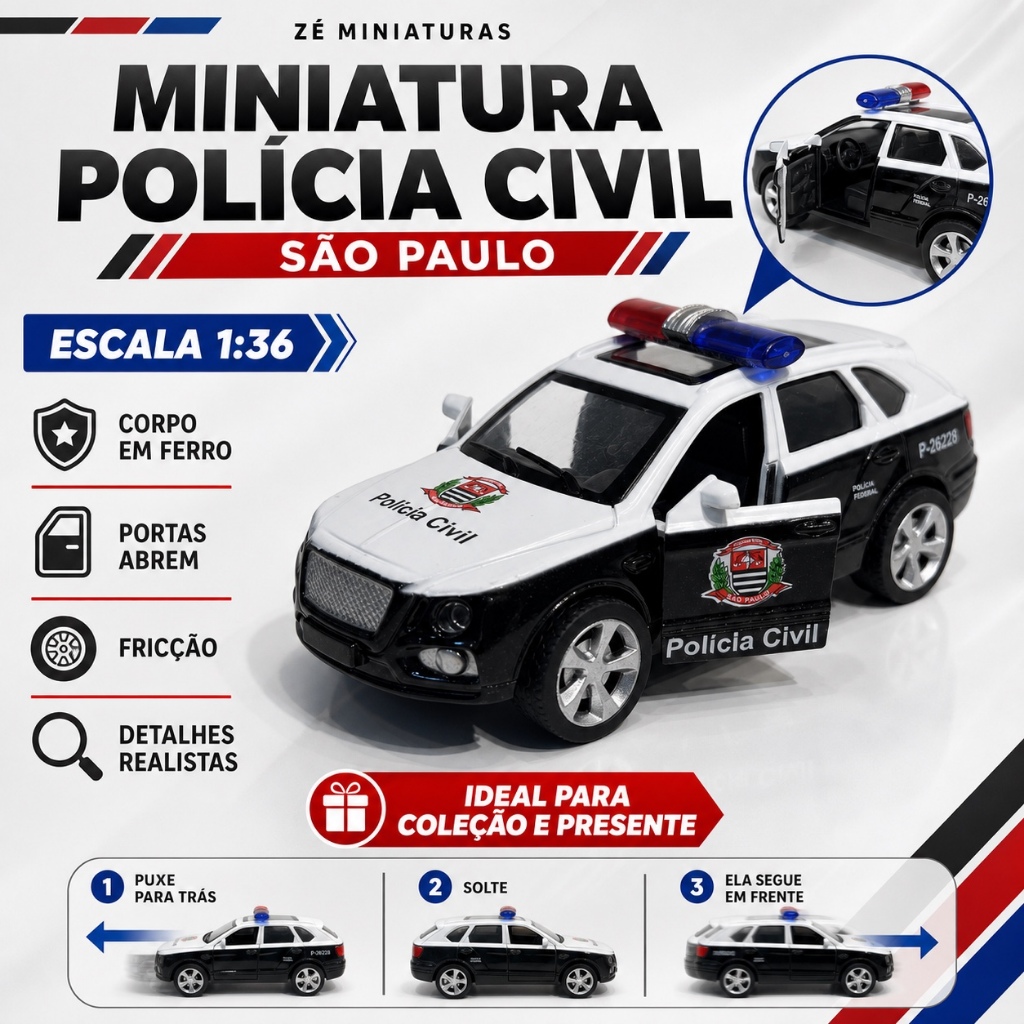 Polícia Civil do Estado de São Paulo escala 1/32