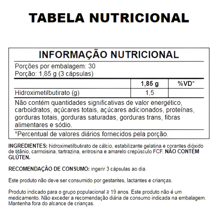 Suplemento HMB 100% autêntico e original + nota fiscal — imagem 2 de 2