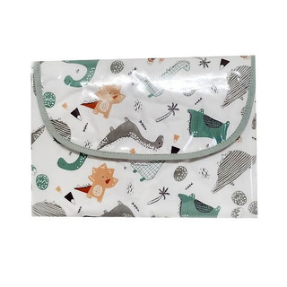 Trocador Portátil P/ Bolsa Plastificado Estampa Dinossauro  Metragem 70 cm x 50 cm