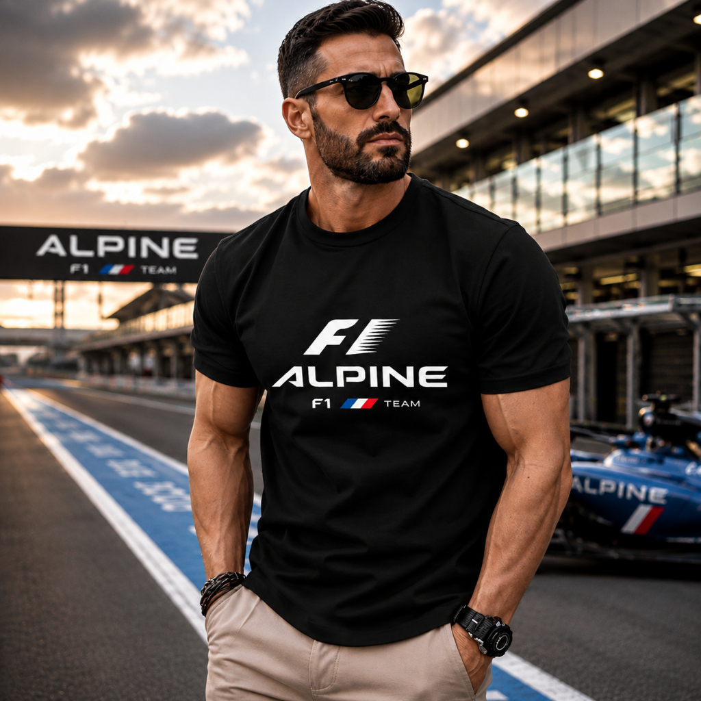 Camisa Camiseta F1 ALPINE Lançamento Premium Confortável Estilisa Perfeita Festas e Baladas Dia e Noite 100% Algodão