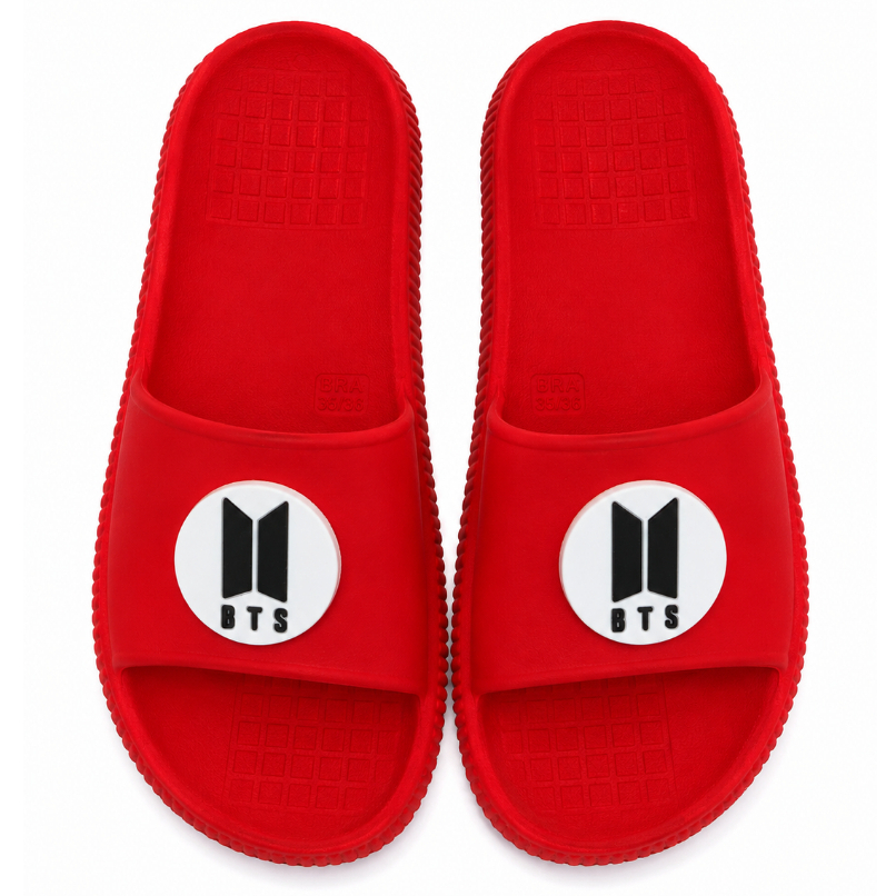 CHINELO BTS SLIDE UNISSEX CONFORTAVEL LINDO MOMENTO