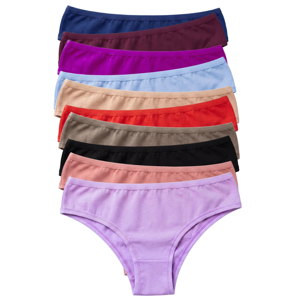 Kit 5 Calcinha de Algodão Feminina Cavada Cotton Conforto Básica Lingerie Adulto | Empório Da Roupa