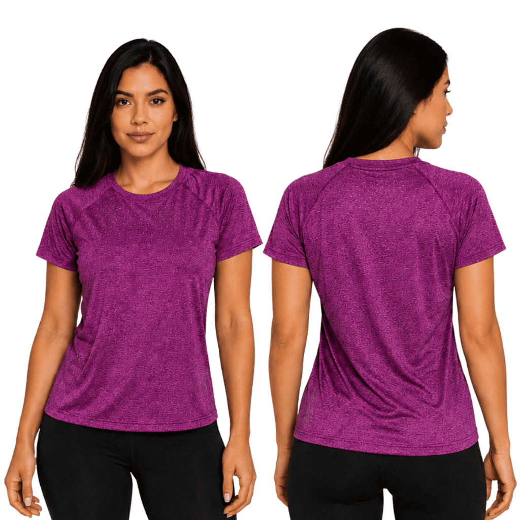 Camiseta Feminina Dry Fit Manga Curta Fitness Academia Esportiva Treino Corrida Caminhada P ao GG Várias Cores