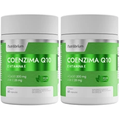 Kit 2x Coenzima Q10 Coq10 Com Vitamina E Total 120 Caps - 2 Meses Nutrilibrium