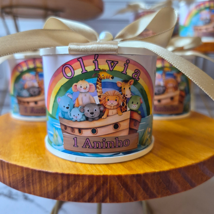 Kit Tubolata Personalizada 5x6cm Lembrancinha Maternidade Batizado Aniversario Cha de Bebe qualquer tema