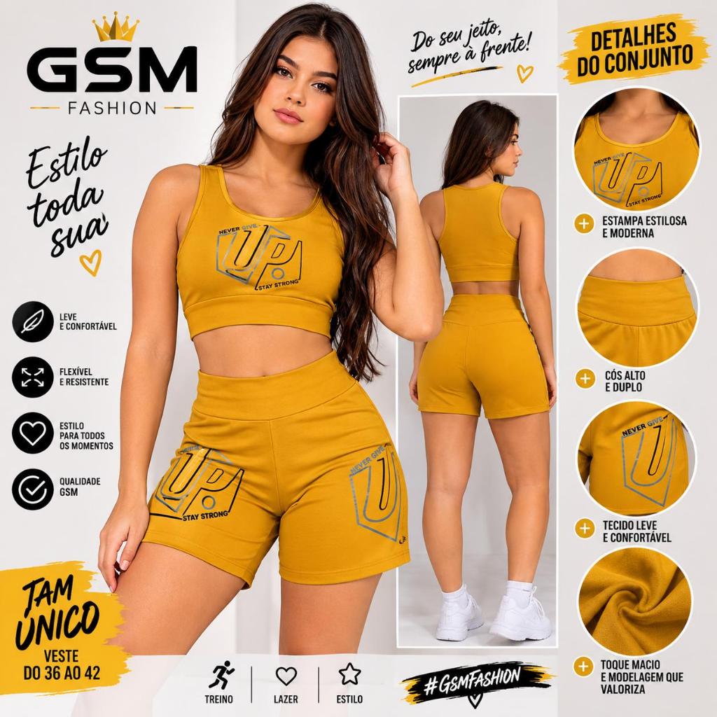 Conjunto Fitness Element Academia Short Top Suplex Zero Transparencia Bojo Removivel Feminina