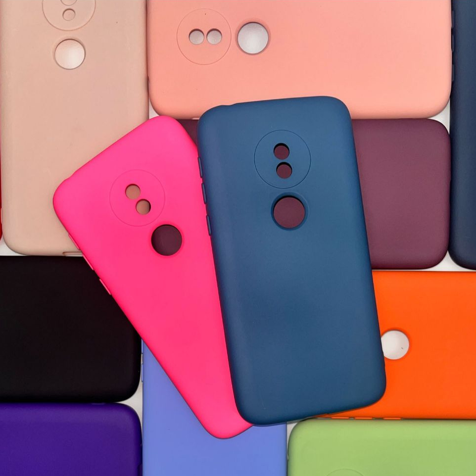 Capa Protetora Motorola G7 Play Silicone com Proteção de Câmera Interior Aveludado Macia TPU Premium