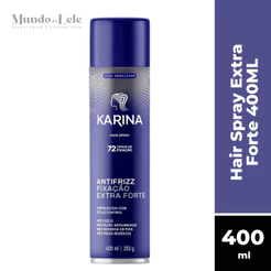 HAIR SPRAY KARINA FIXAÇÃO EXTRA FORTE 400ML