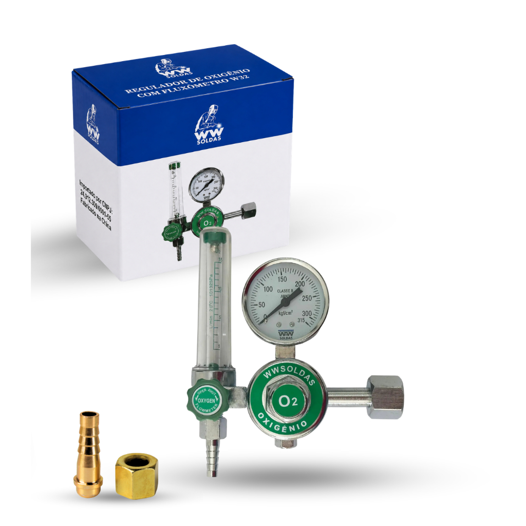 Regulador De Oxigenio Fluxometro W32 Ww Soldas