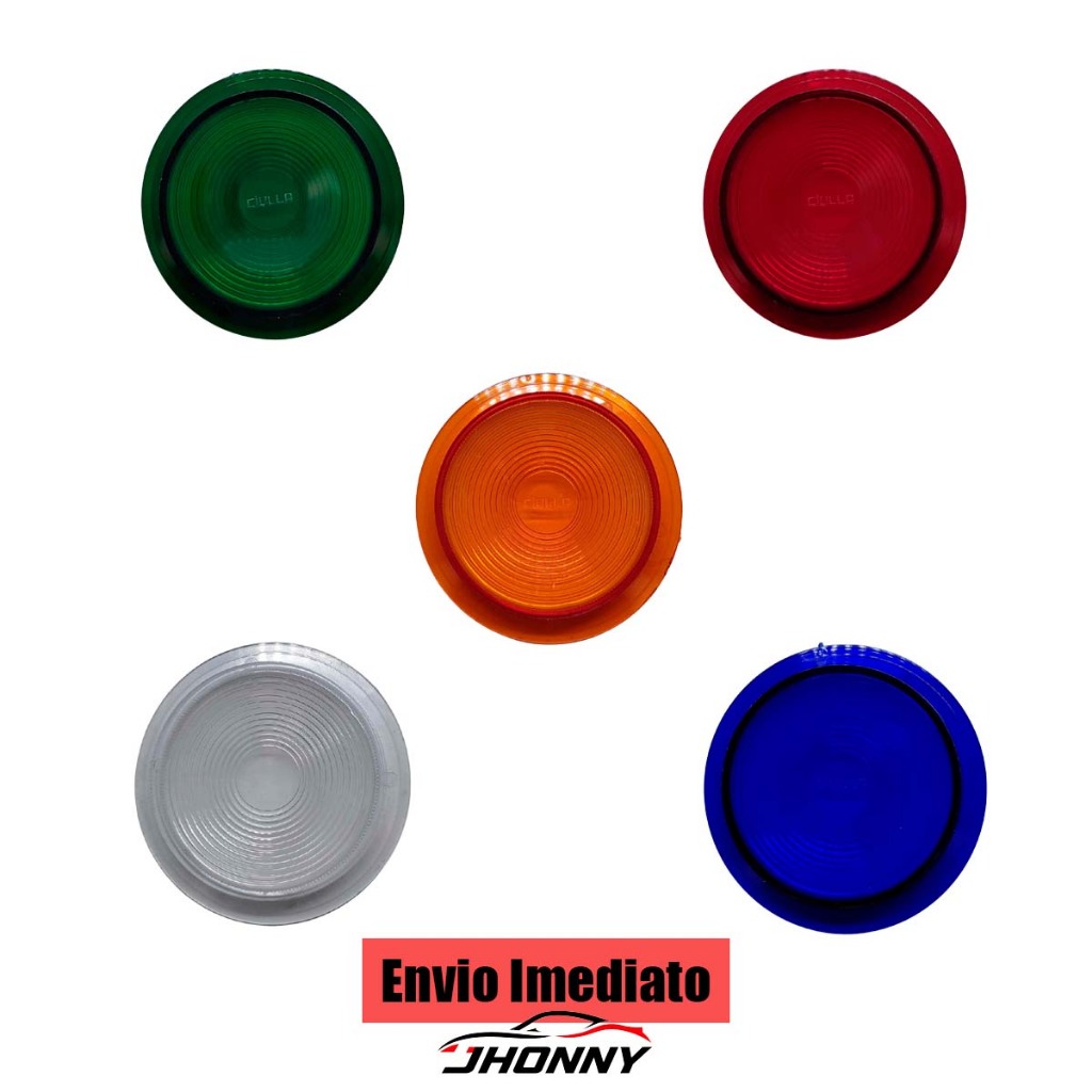 1/2/3/4/5 6 Kits Lentes de Lanterna Foguinho Ambar/ Verde/ Cristal/ Vermelha / Azul Envio Imediato