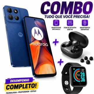 Fone de Ouvido Celular M0T0 G15 256GB 12GB RAM 5200Mah DUAl SIM + Relógio Smartwatch