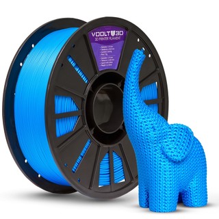 Filamento PLA Azul Sólido Premium 1Kg 1,75mm - Para Impressora 3D FDM - Voolt3D Oficial