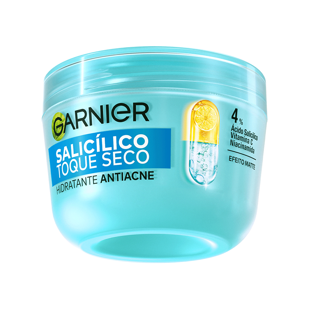 Hidratante Facial Antiacne Toque Seco com Ácido Salicílico, Reduz Imperfeições e Controla a Oleosidade, Garnier, 85g