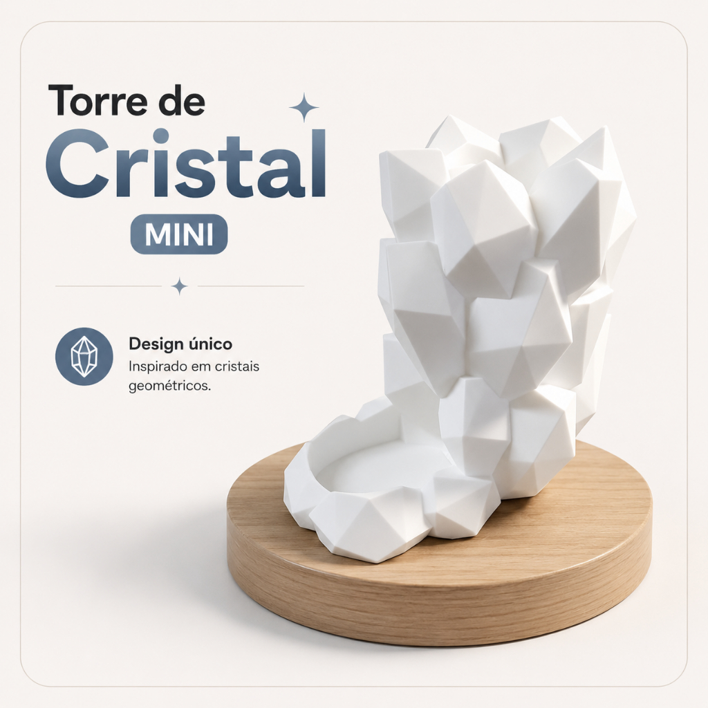 Torre de dados Cristal Mini, 3D, RPG, Multicolorido, Dice Tower, jogo de tabuleiro, Plastico Resistente, d&d