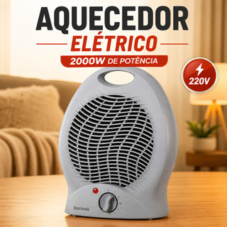 Aquecedor  Elétrico 2000W Estufa Portátil para Ambiente Quarto Sala Doméstico 220V