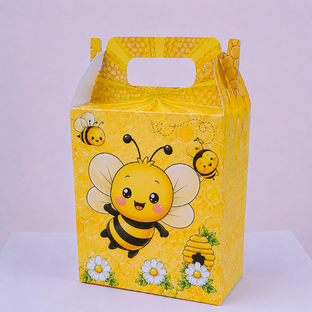 Caixa maleta ABELHINHA Personalizado Lembrancinhas Festa infantil Caixinhas Personalizadas PEGUE MONTE