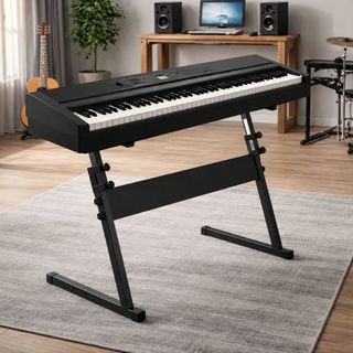 Suporte de Teclado em Z Musical Rack Estante Apoio Piano Pedestal Resistente Forte