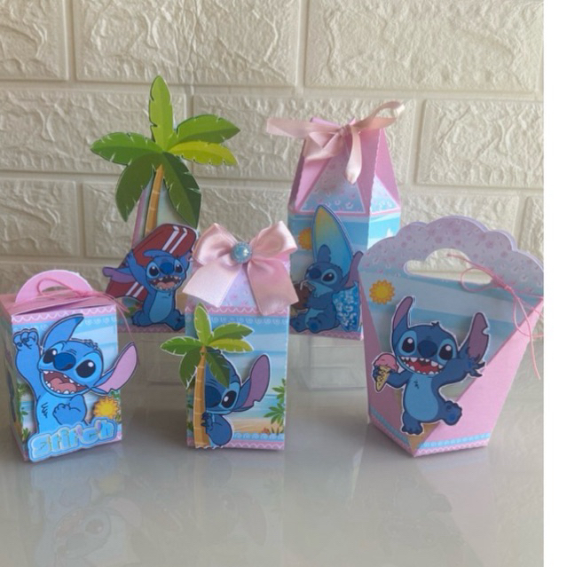 kit personalizado Stitch / lembrancinhas de aniversário infantil / caixinhas personalizadas