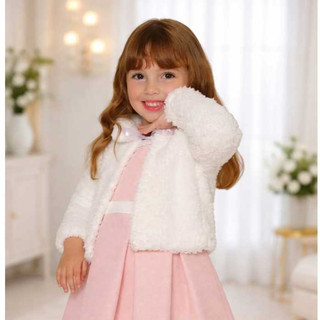 Bolero Infantil Com Gola Inverno Casaquinho Quentinho