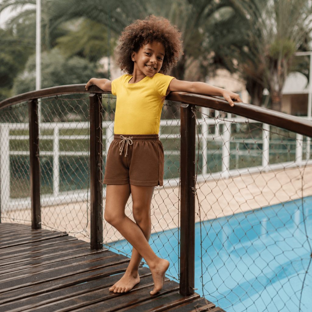 Kit 6 ou 10 Peças Infantil Feminino Camiseta Básica Bermuda Moletinho Casual Verão Leve Prático Sortido