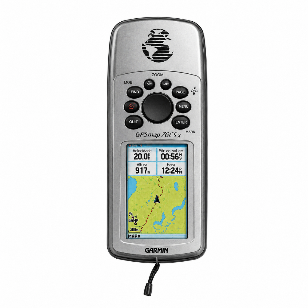 GPS Garmin GPSMAP 76CSx Portátil Navegação Trilha Pesca Náutico Bússola Altímetro Mapas Coloridos