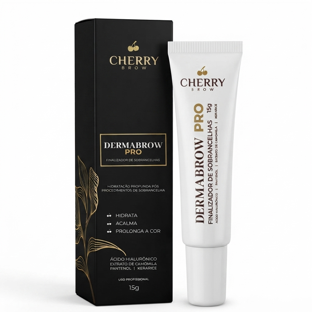 Finalizador de Sobrancelhas Dermabrow Pro Cherry Brow 15g Profissional