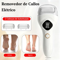 Lixador pés elétrico para remover calos, Moedor de Pés Elétrico Removedor de Calos Portátil Cuidados com os Pés