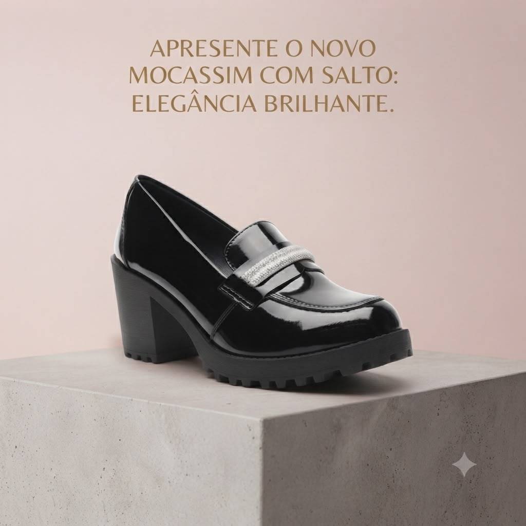 Mocassim Feminino Oxford Verniz e Fosco Elegante Confortável Casual Social Antiderrapante