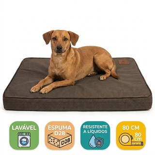 Cama Pet Colchão Ortopértico Impermeável Colchonete Para Cachorro Gato Resistente lavável 80x60 cm
