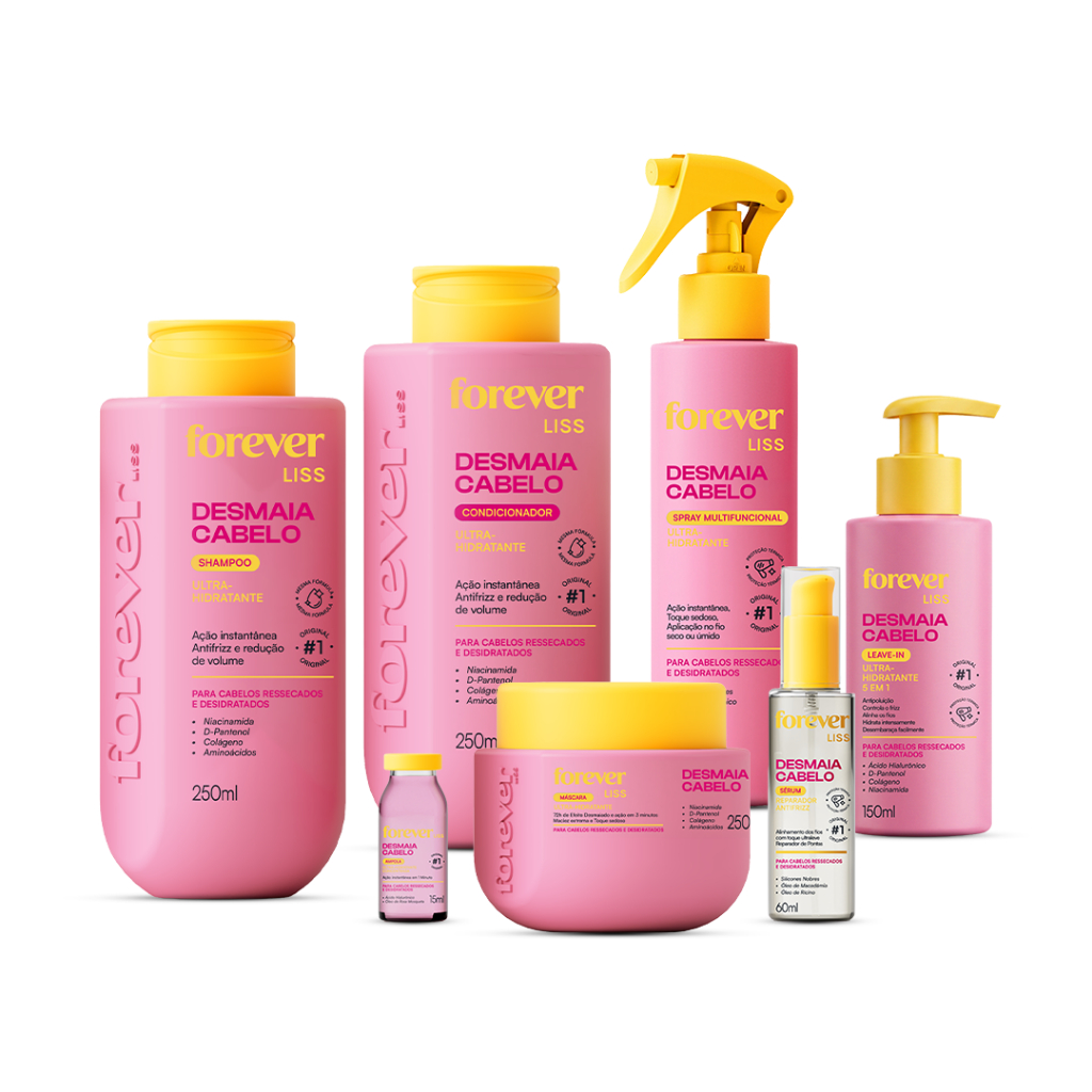 Kit Completo Desmaia Cabelo Forever Liss