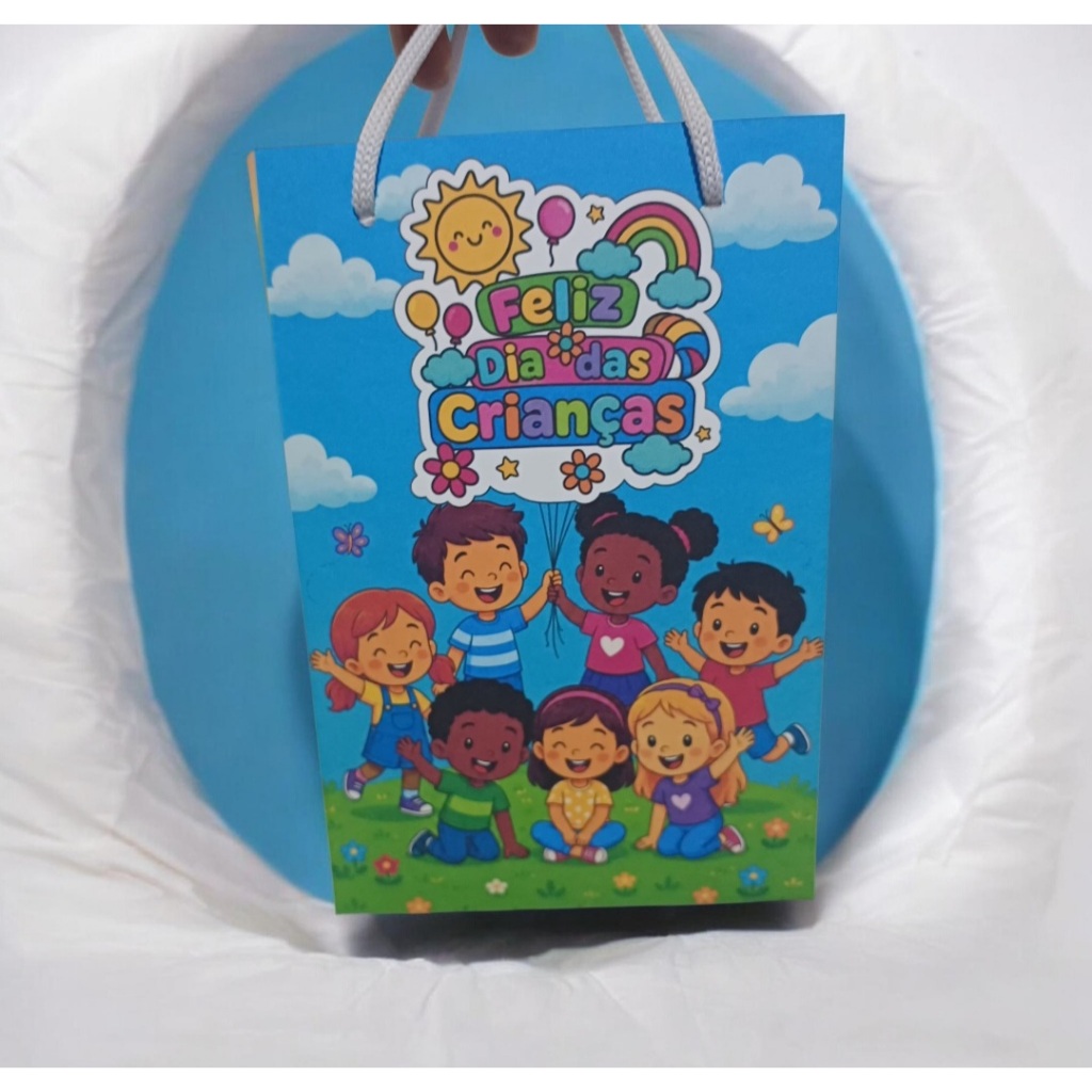 Sacolinha Personalizada Surpresa 13x20 Dia das Crianças Lembrancinhas Festa Infantil