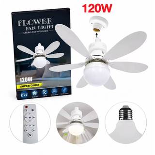 Lâmpada Ventilador Teto 120w Led E27 3 Cores Bivolt
