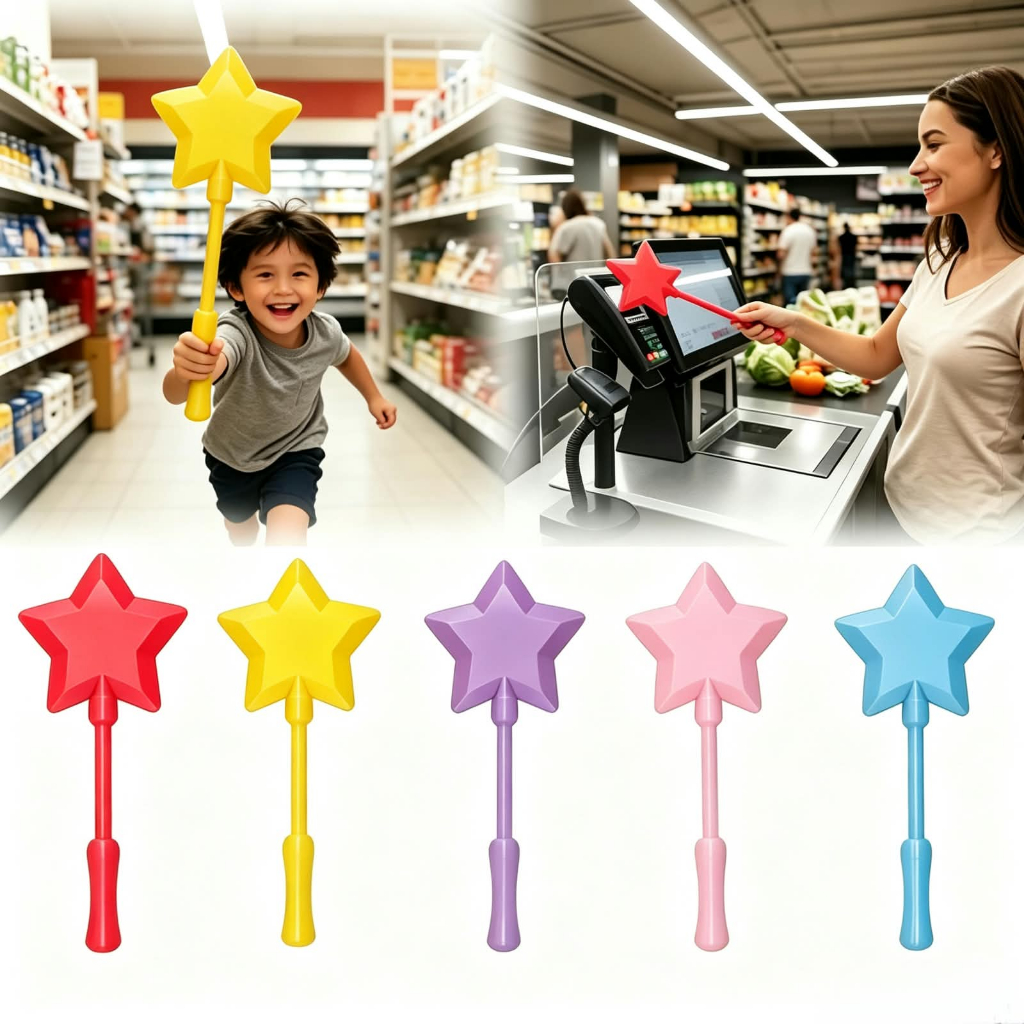 Varinha Mágica Estrela Suporte para Cartão NFC Pagamento por Aproximação Presente Criativo