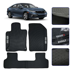 Jogo de Tapete Emborrachado para Novo New Civic G11 2017 a 2021 Kit Automotivo