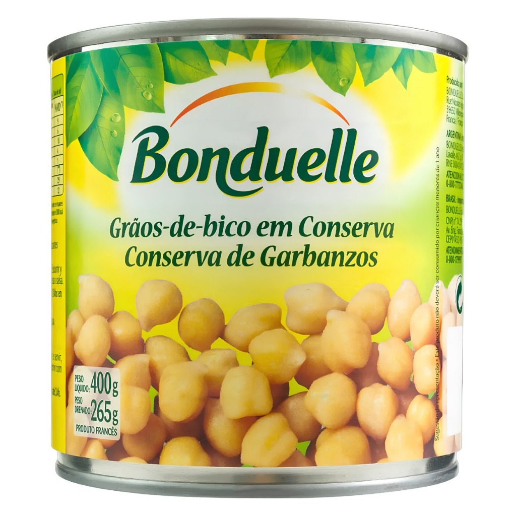 Grão-de-Bico em Conserva Bonduelle Lata 265g