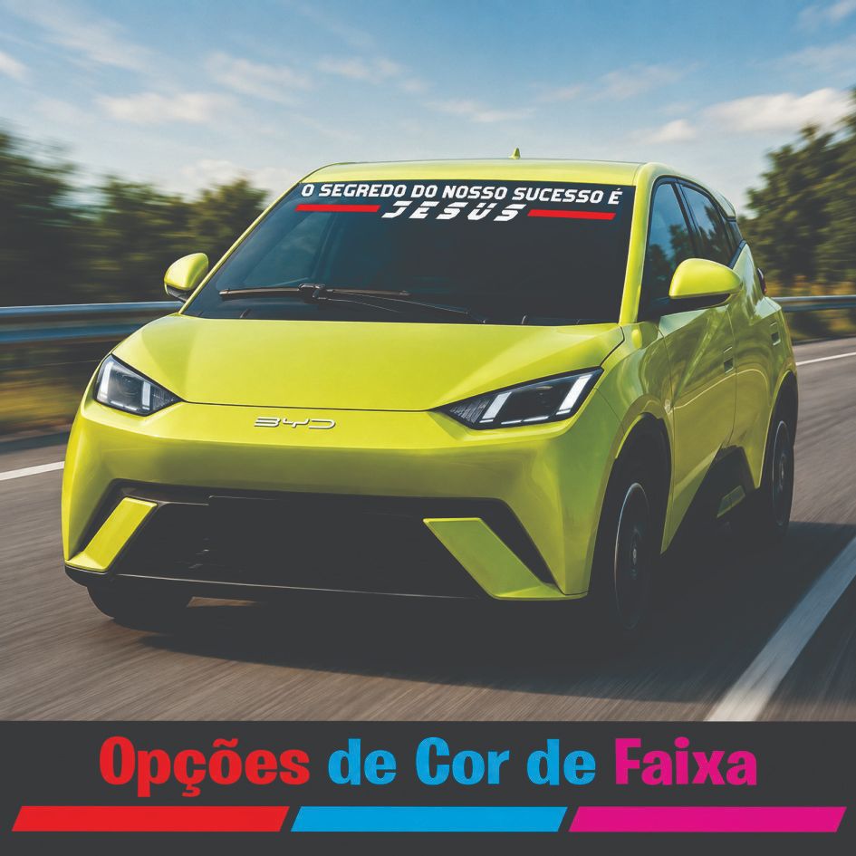 Adesivo Para Carro O Segredo do nosso sucesso é Jesus Adesivo Automotivo