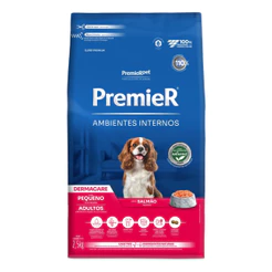 Ração para Ambientes Internos Cães Adultos Dermacare Salmão 2,5Kg Premier