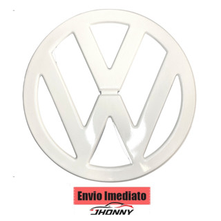 Emblema VW Volkswagen Frontal para Kombi Corujinha Cromado Branco ou Preto Kombis 1957 a 1975