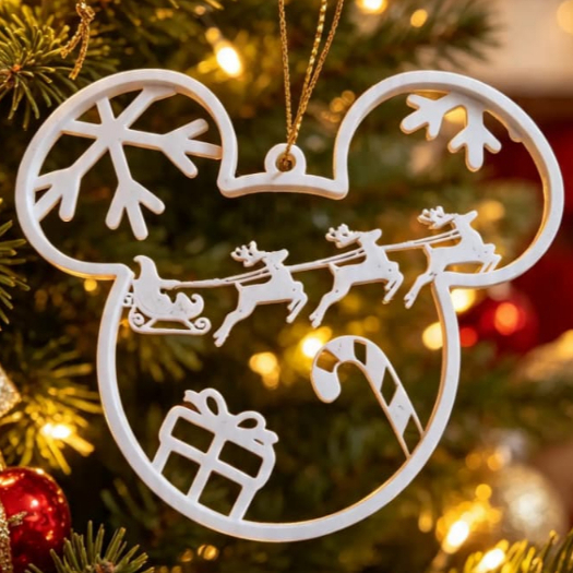 Enfeite de Natal Mickey , trenó, renas e presentes - Decoração Exclusiva!