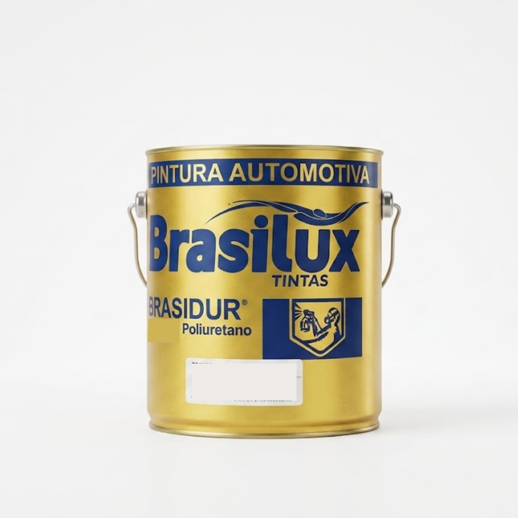 Tinta Automotiva Poliester Prata Lunar Vw 91 3,6L Brasilux Brasimix
