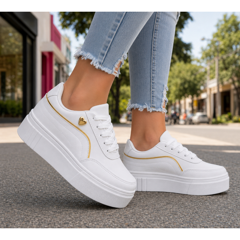 Tenis Elegante Tendencia Feminino Casual Confotavel Macio 34 ao 39 Oferta